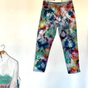 Free Speech Jeanies – Abstract Expressionist Size 8 Boyfriend style
